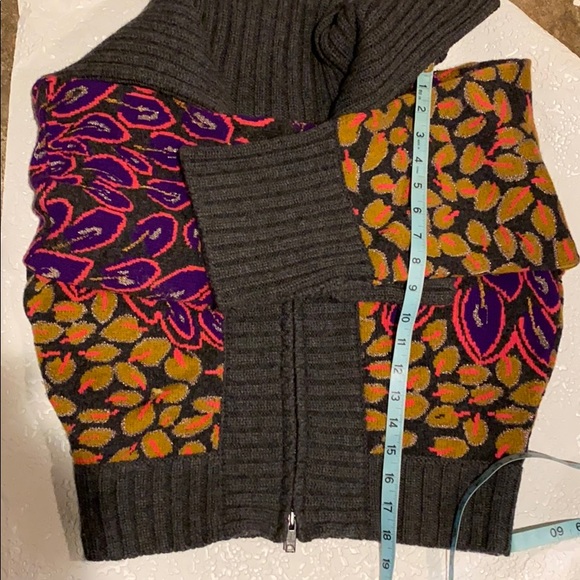 DKNY Cashmere Lambswool Zip Front Sweater Jacket M - Picture 9 of 9